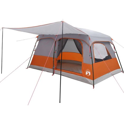 Tienda Familiar con techo Gris y naranja 420 x 305 x 200 cm