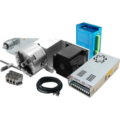 Kit d'axe 4 CNC, contre-pointe réglable, moteur pas à pas à couple élevé, avec motot (1/2)