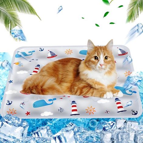 Tappetino rinfrescante per cani e gatti, 2 pezzi, 40 x 50 cm, taglia M. Per cani di peso compreso tra 4 e 10 kg. Tappetini rinfrescanti per cani, tappetino rinfrescante per cani, tappetino rinfrescant (1/5)
