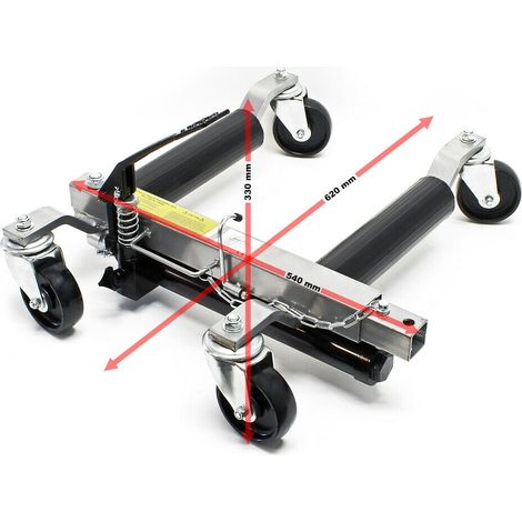 Coppia carrelli da viaggio 2x martinetti go martinetto idraulico 680 kg ricambio automobilistico 160002864