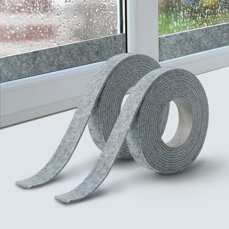 Autocollants anti-condensation pour vitres, 2 pièces, gris, 3400cm, autocollants réutilisables pour vitres (1/5)