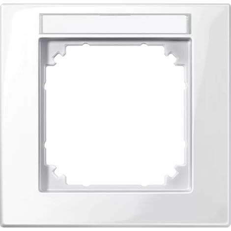 Merten M-PLAN-Rahmen 1f. pws/gl beschriftbar 514119 (1/2)