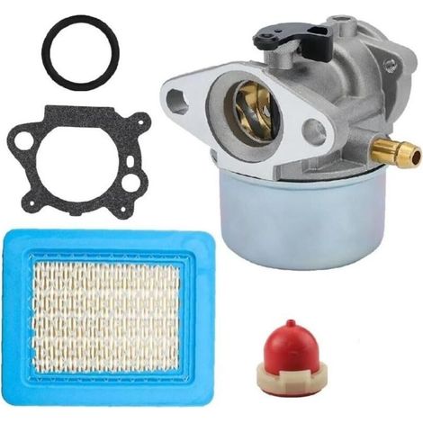 Kit carburateur pour tondeuse à gazon compatible avec modèles 6150N/6150/650, construction en métal et filtration améliorée, comprend 5 pièces - (1/4)