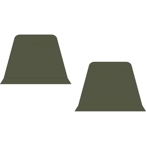 Lot de 2 rideaux de porte pour tente-auvent dôme, protection solaire et imperméables, idéal pour le camping. (1/4)
