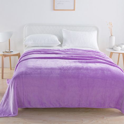 Couverture Rafraîchissante - 180 x 200 cm - 100 % Polyester - Pour Chambre Climatisée ou Usage Polyvalent - 1 Pièce (1/5)