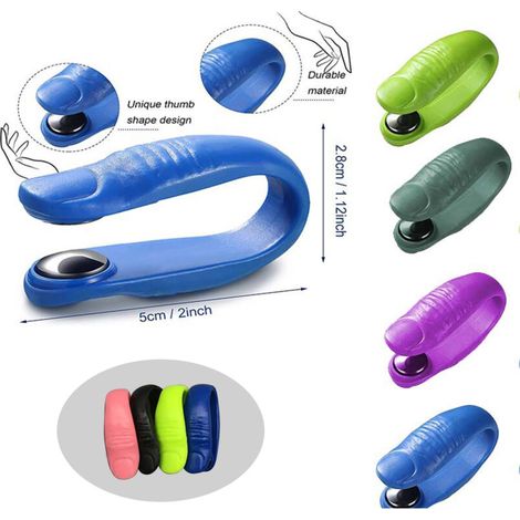 Set mit 2 Akupressur-Fingerclips – Schlankheitsclips zur Linderung von Stress und Angstzuständen – Handmassage (1/5)