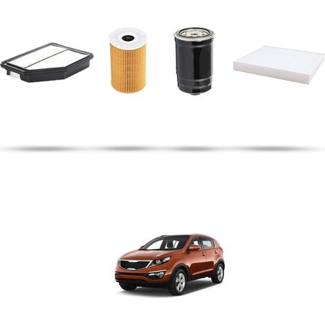 Kit tagliando 4 filtri compatibile con Kia Sportange III (SL) 1.7 CRDI 85KW 2010 (1/5)