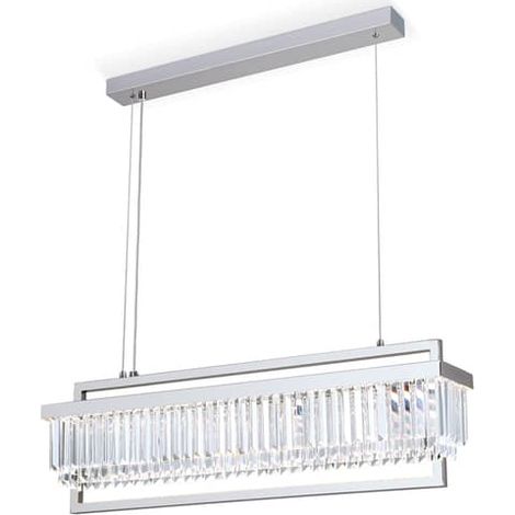 [NEUWERTIG] Orion Led Pendelleuchte Prism Hängeleuchte Hängelampe Leuchte Led Länglich Chrom B-Ware