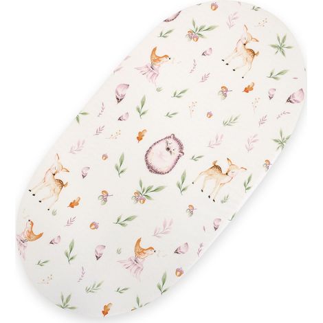 Lenzuolo di cotone per la culla Boho Moses del passeggino gondola 75x35 cm - Delizia della foresta (1/3)