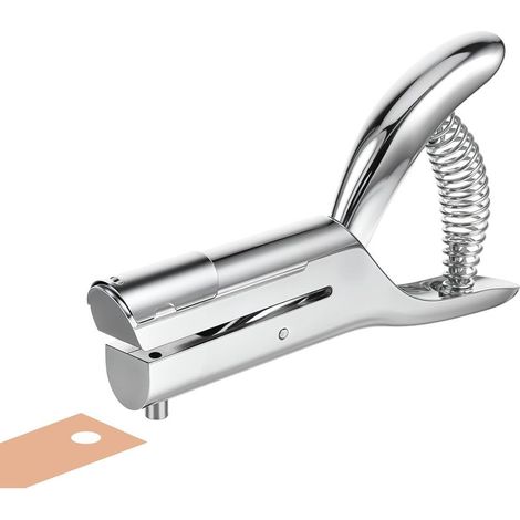 Perforatrice de 0,3 cm, perforatrice à trou unique, perforatrice à papier portable, à main longue, petit trou unique pour étiquettes, cartes, plastique, carton (trou de 1/8" - 3 mm) (1/5)
