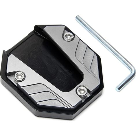 -1Rallonge de béquille latérale pour scooter, moto ou vélo, avec base élargie antidérapante et puissance maximale (1/4)