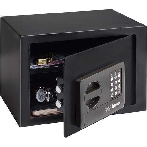 Coffre-fort Favor S5 E – Serrure à double panneton – 22 L – Montage mural – 7 kg – Compartiments pour rangement organisé – Burg Wachter (1/10)