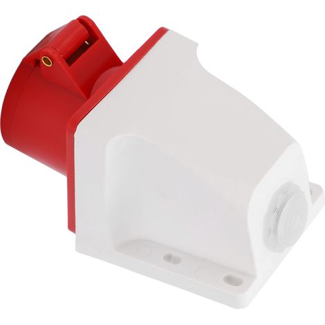 Prise industrielle étanche 380V 16A 3P+E, connecteur robuste 4 pôles pour environnements exigeants
