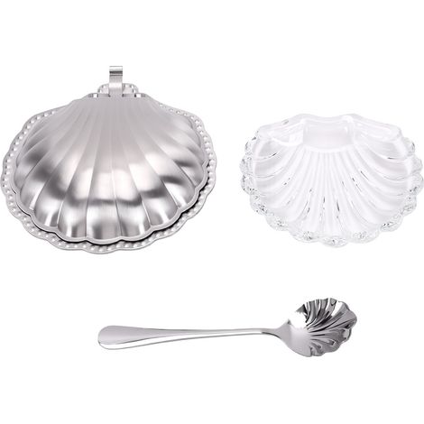 Plat de coquille en acier inoxydable 304, verre d'avocat, vinaigrette, Sauce, vaisselle (1/5)