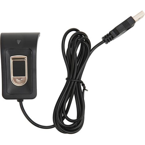Lecteur d'empreintes digitales USB pour PC Windows, reconnaissance à 360° avec calibration automatique et stockage de 10 empreintes. (1/5)
