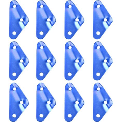 Tendeur de Corde Camping en Ajusteur de Guyline Tendeurs pour Tente Bâche Randonnée 12 pièces Alliage D'Aluminium Bleu (1/5)