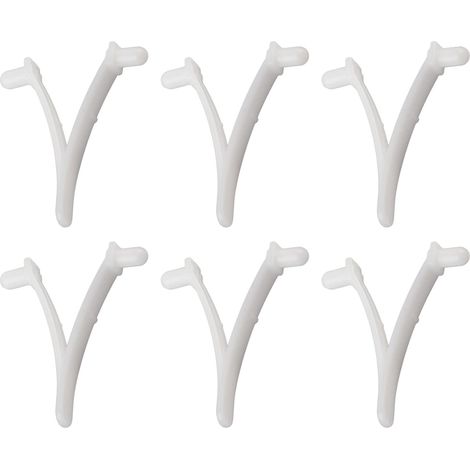 6 Clips En V Pour Poteau De Piscine, Accessoires De Nettoyage, Compatible Écumoire Et Brosse, Pour Entretien Spa