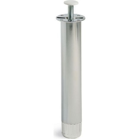 MOBILA - 1 PIEDE IN METALLO CON VITE TONDO D.35 H150MM FINITURA CROMO