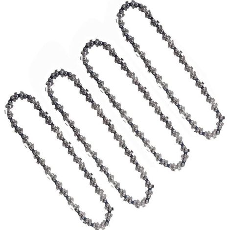 4 Pièces Chaînes De Tronçonneuse 6 Pouces 1/4 Pouces Compatibles Mini Tronçonneuses électriques Sans Fil 6 Pouces 37 maillons d'entraînement 15cm