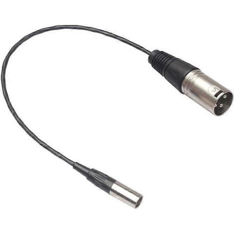 Mini-XLR-3-Pin-Audiokabel (Stecker auf Stecker), professionelles Mikrofonkabel, vergoldete Stecker, Studio-Audioanschluss, flexible Länge, DJ-Equipment, Aufnahmezubehör (1/5)