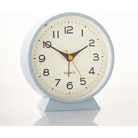 Réveil numérique pour chambre à coucher, écran miroir LED 7 pouces, 2 niveaux de luminosité, 12/24 heures, (blanc) Horloge 1pc (1/5)