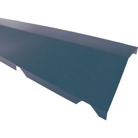 Cumbrera dentada de pared para panel sándwich 1045 - L 2100mm - Azul pizarra 5008