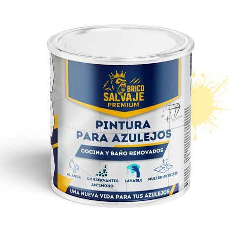 Pintura para Azulejos de Baño y Cocina Brillante Flor De Loto 4 L al agua