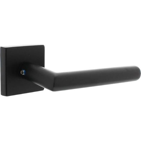 Ferrures de porte arrière Jura Rosace carrée solide en acier inoxydable noir - 0023.405720 (1/3)
