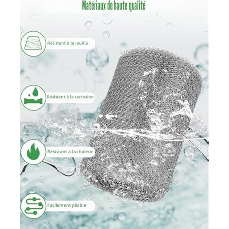 Grillage en acier inoxydable, 12 m x 12,7 cm (maille fine), (1/3)