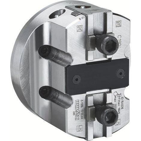 Röhm mandrin à serrage forcé KFD-G 315, 2 mors, grande course des mors, logement de centrage cylindrique - 154029 (1/4)