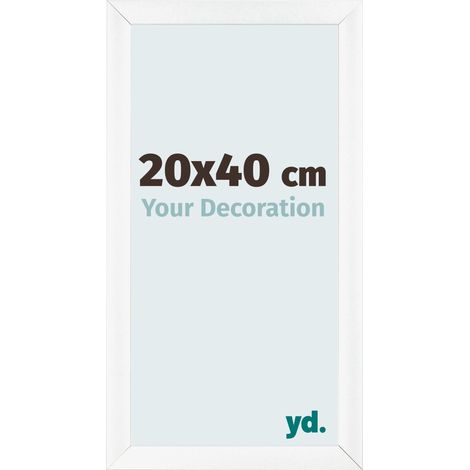 yd. - Cadre photo 20x40 - Blanc Mat - MDF - Pisa (1/5)