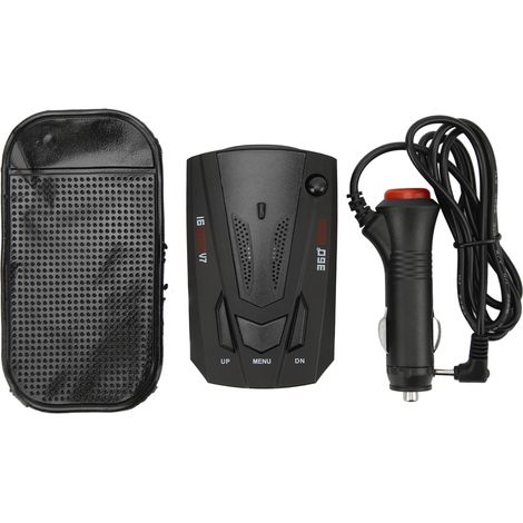 Détecteur de radar voiture 360° protection, alarme de vitesse 16 bandes, chien électronique, compteur de vitesse testeur noir (1/5)