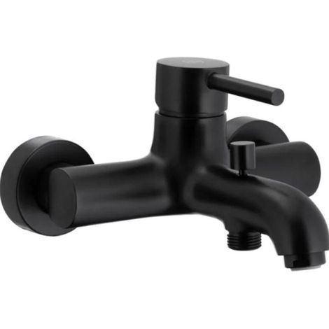 KFA Moza grifo de bañera negro mate diseño moderno
