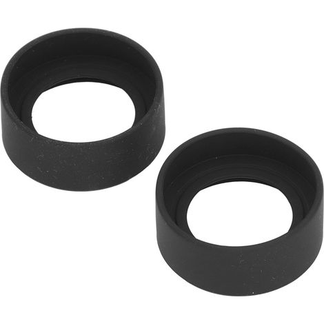 Lot de 2 cache oeil oculaire microscope diamètre 41 mm angle plat en caoutchouc pour microscope stéréo interface 37.5-39 mm (1/5)