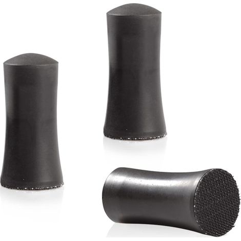 Juego de 3 bloques de lijado manual de 2,5 cm (1 pulgada) y un lazo de lijado para la restauración de muebles de madera (Negro) (1/5)