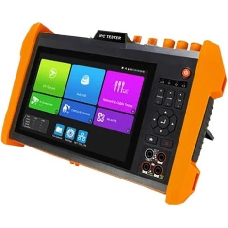 Testeur de caméra de sécurité CCTV Testeur De Vidéosurveillance 8K 7 Pouces, Module Optique SFP Multifonction H.265 AHD CVI TVI SDI Générateur De Barre De Couleur Dans Un Moniteur De Test(K15-ADHS) (1/5)