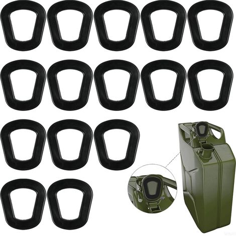 15 PCS Joints pour Jerrican à Essence, Caoutchouc Étanchéité Bidon Carburant 20L Rechange Durable Résistant Universel Anti Fuite Fiable Installation Facile Pièce Remplacement (1/5)