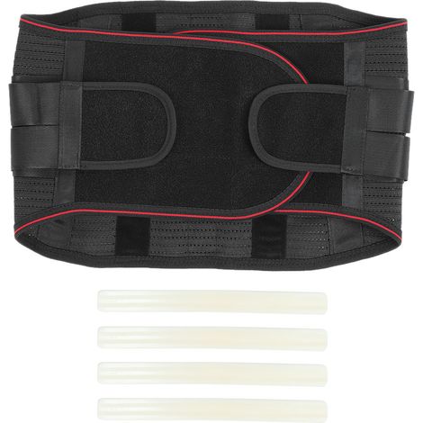 Ceinture lombaire respirante pour hommes et femmes, soutien dorsal ajustable taille XL, protection vertébrale. (1/5)