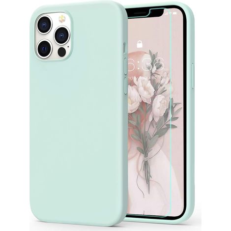 Coque iPhone en silicone liquide (menthe)