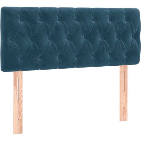 Maison Exclusive - Cabecero de terciopelo azul oscuro 90x7x78/88 (1/5)