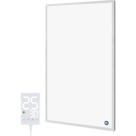 Chauffage Infrarouge 500 Watts avec Thermostat Tactile, Montage Mural du Radiateur Infrarouge - 1-3 Minutes à Une température de Fonctionnement Jusqu'à 120 Degrés (1/5)