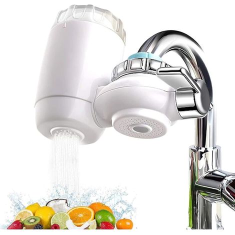 Wasserhahn-Wasserfilter, Leitungswasserreiniger, Wasserhahn-Filtersystem für Küche, Haushalt, Badezimmer mit ultra-adsorbierendem Material, das effizient Chlor, Blei und Fluorid entfernt