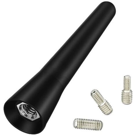 6.5cm Mini Short Car Antenna, Car Antenna Rod, Universal Mini Car Antenna, with 3 M4/M5/M6 Screws, for Radio Reception (1/4)