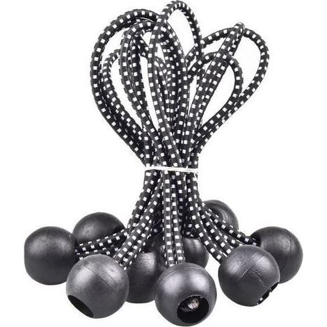 40 Pièces Tendeur Élastique, Tendeur, Tendeur avec Boule, Tendeur Élastique, Tentes, Attaches de Camping De Nombreuses Applications Extérieures (15,5 cm) (1/5)