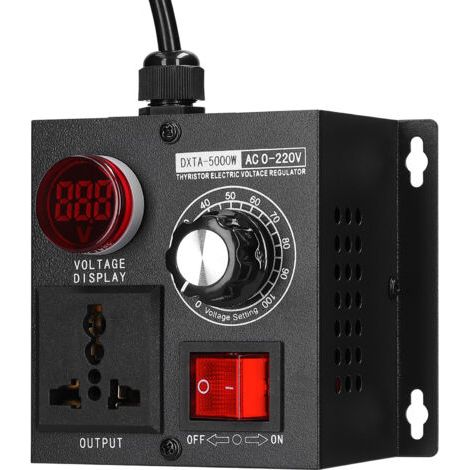 AC220V 5000W ÉTAPE SEPTAGE RÉGULATEUR PORTABLE VARIABLE MONOPHASE CONTRIBURE ADMANDER (1/5)