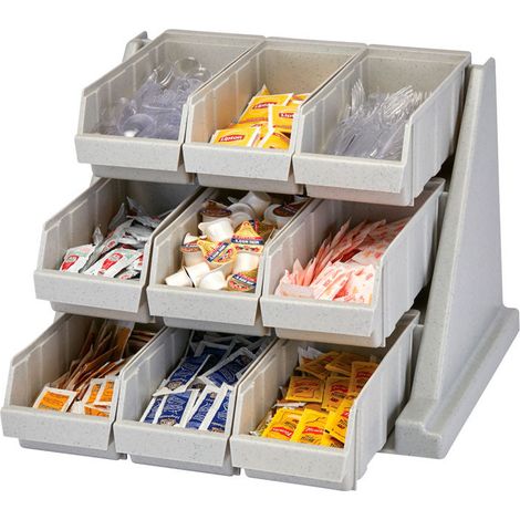 Support avec 9 casiers - 64.8 x 54.3 x 36.2 cm - Cambro