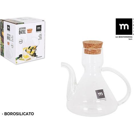 ACEITERA RUSTICA BOROSILICATO C/CORCHO