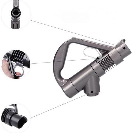 Replacement handle for Dyson DC19 DC23 DC26 DC29 DC32 DC36 DC37 vacuum cleaners (grey/titanium) (1/5)