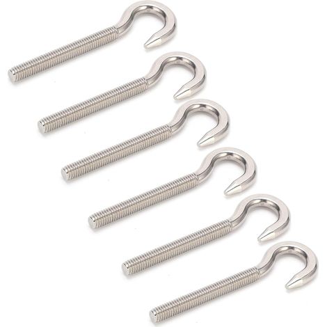 10 crochets à vis - inox 304 - pour décorations et cadres (1/5)