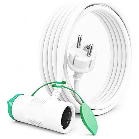 Extension Cable H05VV-F 10 m White Sockets (1/5)
